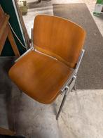 2 Vintage Castelli DSC 106 Stoelen, Huis en Inrichting, Ophalen, Gebruikt, Twee, Bruin