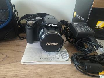 Nikon Coolpix P100 (kantelbaar beeld) met Samsonite tas beschikbaar voor biedingen