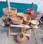 Mand manden rieten manden decoratie, Antiek en Kunst, Ophalen of Verzenden