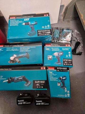 Makita set met 5 machines nieuw in doos. beschikbaar voor biedingen