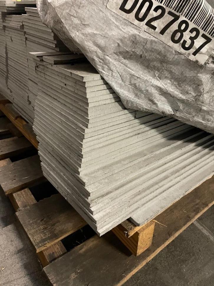 Partij gevelbekleding cementstroken, potdeksel, koopje, Doe-het-zelf en Verbouw, Platen en Panelen, Nieuw, Ophalen