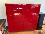 Zeer mooie rode kast van topmerk Cappelini, Huis en Inrichting, Kasten | Dressoirs, 75 cm of meer, Zo goed als nieuw, Modern, Met deur(en)