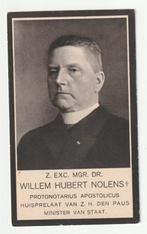 Prentje Mgr. Dr. Willem Hubert Nolens Minister van Staat, Verzenden, Gebruikt, Kaart of Prent, Christendom | Katholiek