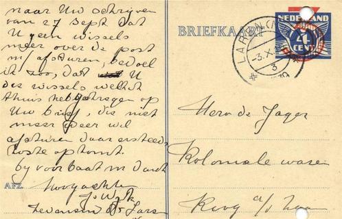 J. van Wijk, Laren NH - 10.1939 - briefkaart, Postzegels en Munten, Brieven en Enveloppen | Nederland, Briefkaart, Ophalen of Verzenden
