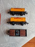 Drie wagons merk Fleischmann, Hobby en Vrije tijd, Modeltreinen | H0, Gelijkstroom, Fleischmann, Wagon, Ophalen of Verzenden