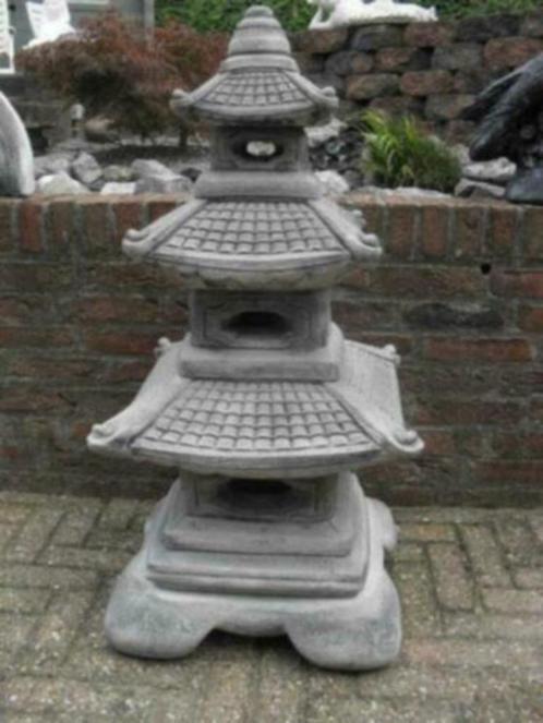 Pagode 95cm hoog en meer tuinbeelden., Tuin en Terras, Tuinbeelden, Nieuw, Overige typen, Beton, Ophalen