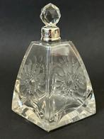 Antiek Kristal met Zilver Parfumfles, 1930, Parfumfles, Ophalen of Verzenden, Zo goed als nieuw