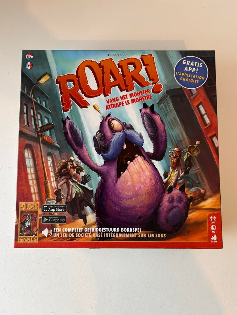 Roar! - 999 Games - Geluidsgestuurd Bordspel, Drie of vier spelers, Ophalen of Verzenden, Nieuw
