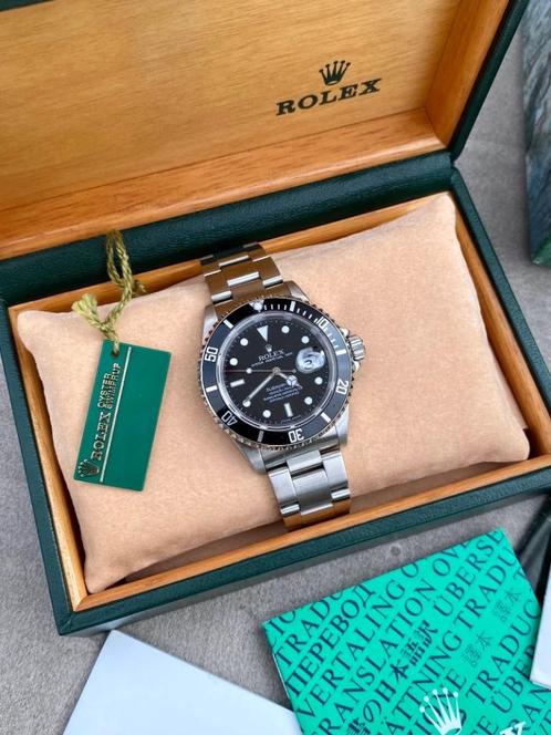 Rolex Submariner Date 16610 Full Set!, Sieraden, Tassen en Uiterlijk, Horloges | Heren, Zo goed als nieuw, Polshorloge, Rolex