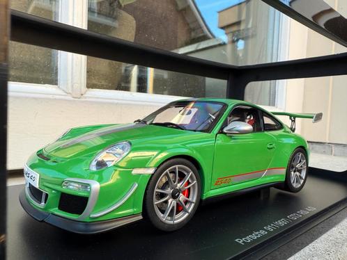 1:18 Porsche 911 (997.2) GT3 RS 4.0 groen 2011 Autoart 78149, Hobby en Vrije tijd, Modelauto's | 1:18, Zo goed als nieuw, Auto