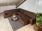GRATIS LEVERING Z.G.A.N U-bank Cognac 350x275x150 GEREINIGD, Huis en Inrichting, Stof, Hoekbank, 300 cm of meer, Ophalen of Verzenden