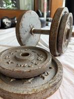 Gold's Gym Old-School Cast Iron Dumbbells RARE, Sport en Fitness, Ophalen, Gebruikt, Metaal