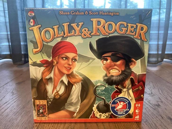 Gezelschapsspel, Jolly & Roger, kaartspel, 999 games, Hobby en Vrije tijd, Gezelschapsspellen | Kaartspellen, Nieuw, Een of twee spelers