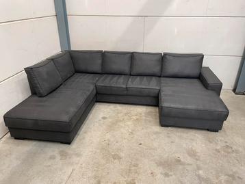 Hele mooie luxe zwarte u bank - GEREINIGD!!! beschikbaar voor biedingen