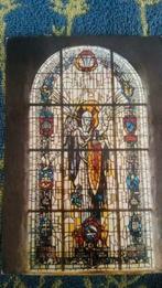kaart gebrandschilderd raam sainte mere eglise frankrijk, Ophalen of Verzenden, 1980 tot heden, Gelopen, Frankrijk
