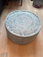 Rivièra Maison Poef, Huis en Inrichting, Blauw, Ophalen of Verzenden, Zo goed als nieuw, Eén