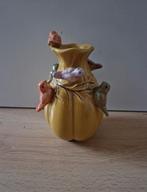 Vaasje vaas daan kromhout vogels dk okergeel geel, Huis en Inrichting, Woonaccessoires | Vazen, Ophalen of Verzenden, Zo goed als nieuw