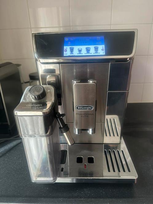 Delonghi Primadonna Elite vol automatische koffieapperaat, Witgoed en Apparatuur, Koffiezetapparaten, Zo goed als nieuw, Gemalen koffie