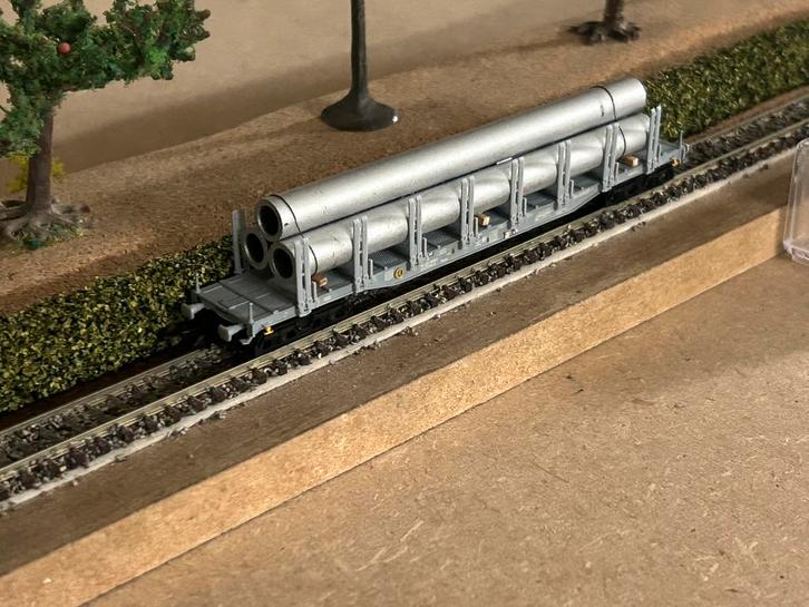Minitric SBB buizentransport, Hobby en Vrije tijd, Modeltreinen | N-Spoor, Zo goed als nieuw, Wagon, Gelijkstroom, Trix, Ophalen of Verzenden