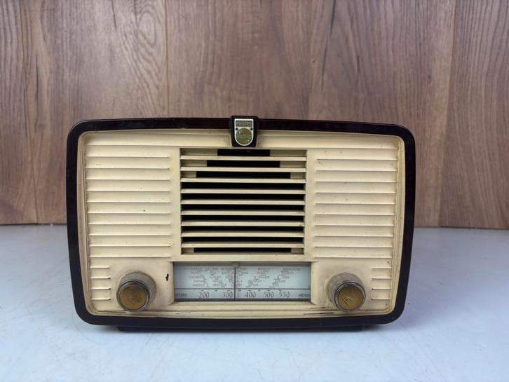 Philips BX115U Bakelieten Buizenradio - Nette staat, Antiek en Kunst, Antiek | Tv's en Audio, Ophalen
