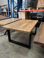 Robuuste eettafel 160 x 100 cm, Zo goed als nieuw, 150 tot 200 cm, Rechthoekig, 50 tot 100 cm