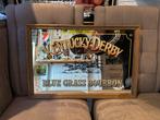 Vintage kentucky derby bourbon spiegel in lijst, Ophalen of Verzenden, Gebruikt, Reclamebord