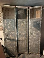 3 x Industriële Locker Kasten Vintage, Huis en Inrichting, Kasten | Lockerkasten, Ophalen, Gebruikt