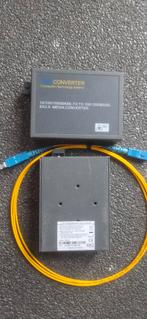 Media Converter glasvezel netwerk verbinder 2 stuks, Ophalen of Verzenden, Gebruikt