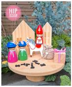 Sinterklaas pegdolls houten poppetjes speelset, Ophalen of Verzenden, Nieuw