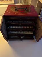 Authentiek Mahjong been Bamboe in chinees Ladekastje, Hobby en Vrije tijd, Een of twee spelers, Ophalen of Verzenden, Zo goed als nieuw