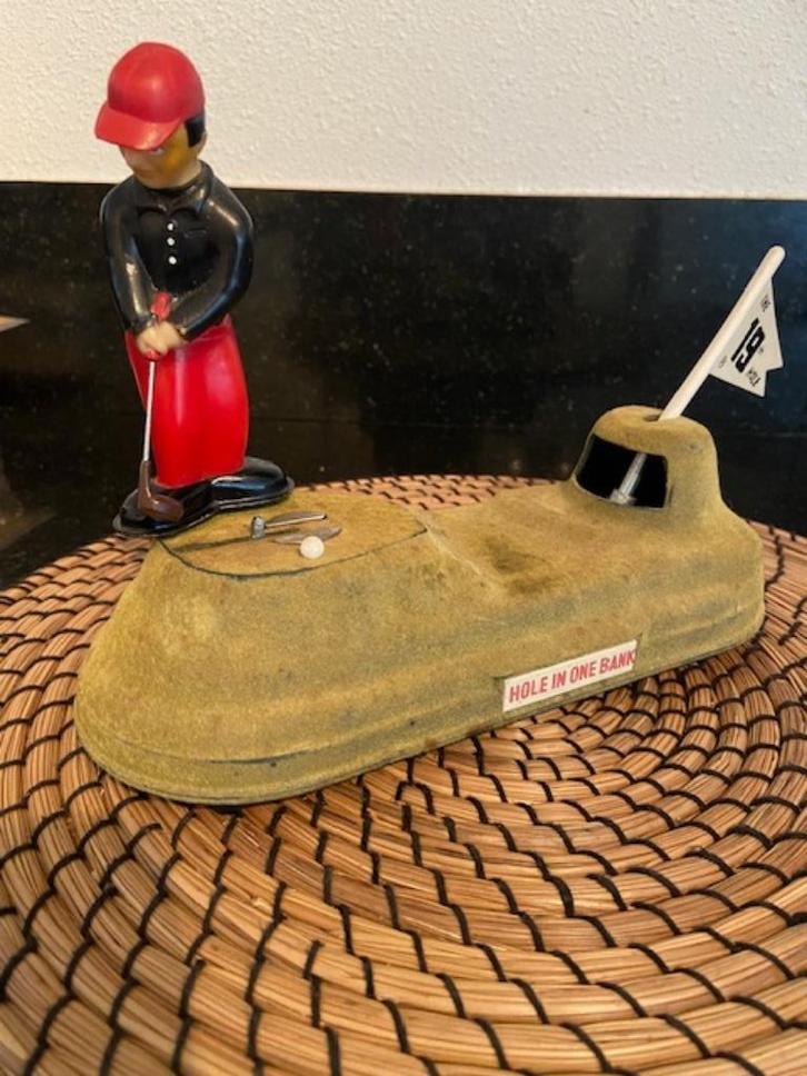 Golf Hole in one bank slot battery opp. Japan 60er jaren, Verzamelen, Speelgoed, Zo goed als nieuw, Ophalen of Verzenden