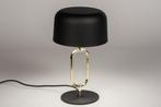 tafellamp zwart messing goud hotel chique bed dressoir lamp, Huis en Inrichting, Lampen | Tafellampen, Ophalen of Verzenden, Nieuw