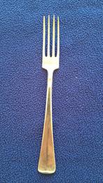 Verzilverde Haags Lofje  1x diner-vork (20 cm), Antiek en Kunst, Antiek | Bestek, Ophalen of Verzenden