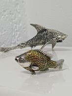 Zilver gekeurd haai roofvis tijgerhaai witte haai, Antiek en Kunst, Ophalen of Verzenden, Zilver