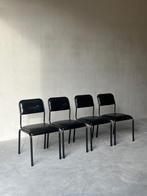 Set van 4 bauhaus stoelen, Huis en Inrichting, Ophalen, Zo goed als nieuw, Zwart, Vier