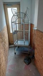 Te koop grote papegaaien vogel kooi met wielen, Dieren en Toebehoren, Vogels | Hokken en Kooien, Ophalen, Gebruikt, Metaal, Vogelkooi