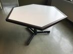 Eettafel design /vintage/70 tiger jaren zeskant, Ophalen, Gebruikt, 50 tot 100 cm, Vijf personen of meer