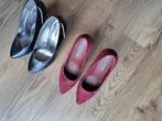 2 paar pumps maat 39, Ophalen of Verzenden, Zo goed als nieuw, Zwart