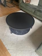 Ikea Salontafel met Zwart Glas, Huis en Inrichting, Tafels | Salontafels, Ophalen, Gebruikt, Rond, 50 tot 100 cm