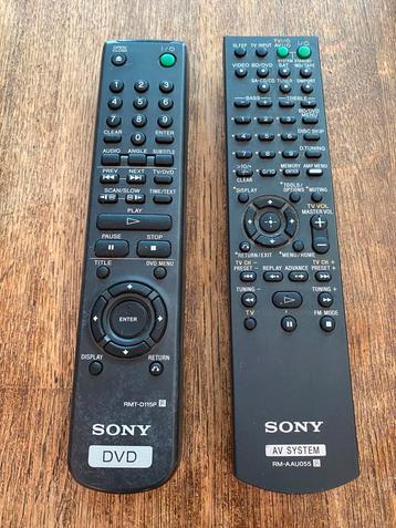 SONY AFSTANDSBEDIENINGEN AUDIOSET/CD-SPELER/VERSTERKER SONYA beschikbaar voor biedingen