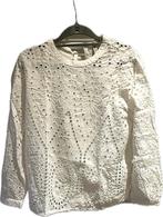 Leuke creme borduur blouse 40, Ophalen of Verzenden, Zo goed als nieuw, Maat 38/40 (M), Beige