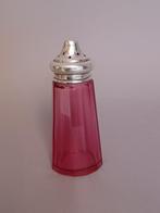 zilveren sugarsifter - suikerstrooier cranberry glas Engels, Ophalen of Verzenden, Zilver