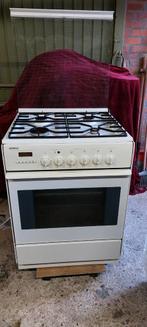 Gasfornuis met elektrische oven - 60cm, Witgoed en Apparatuur, Fornuizen, Ophalen, Gebruikt, 4 kookzones, Gas