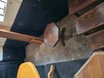 Eiken tafel, salontafel, bijzettafel , brandhout, Ophalen, Zo goed als nieuw