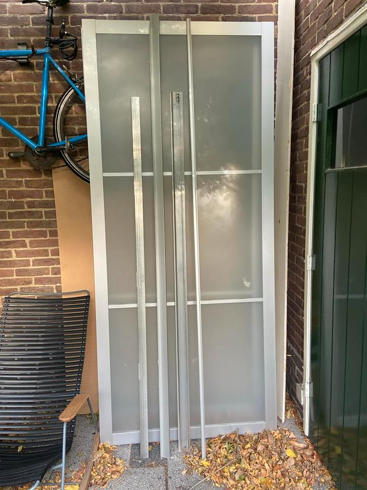 IKEA Pax Deuren, Doe-het-zelf en Verbouw, Deuren en Horren, Gebruikt, Binnendeur, 215 cm of meer, 100 tot 120 cm, Glas, Schuifdeur