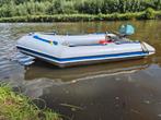 Stevige rubberboot met hard achterbord – 290 cm lang, Watersport en Boten, Gebruikt, Benzine, Minder dan 70 pk, Overige materialen