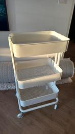 Ikea roltafel RÅSKOG Wit, Ophalen, Gebruikt