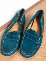 Alpe womanshoes cyaan blauwe instappers 41 suede, Blauw, Instappers, Alpe, Ophalen of Verzenden