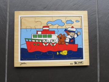 Houten legpuzzel 12 stukjes matroos Jaklien, ROLF. beschikbaar voor biedingen