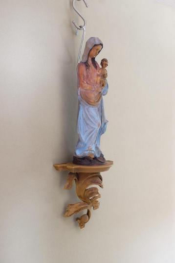 beeld maria met kind  kunststof wanddecoratie beschikbaar voor biedingen